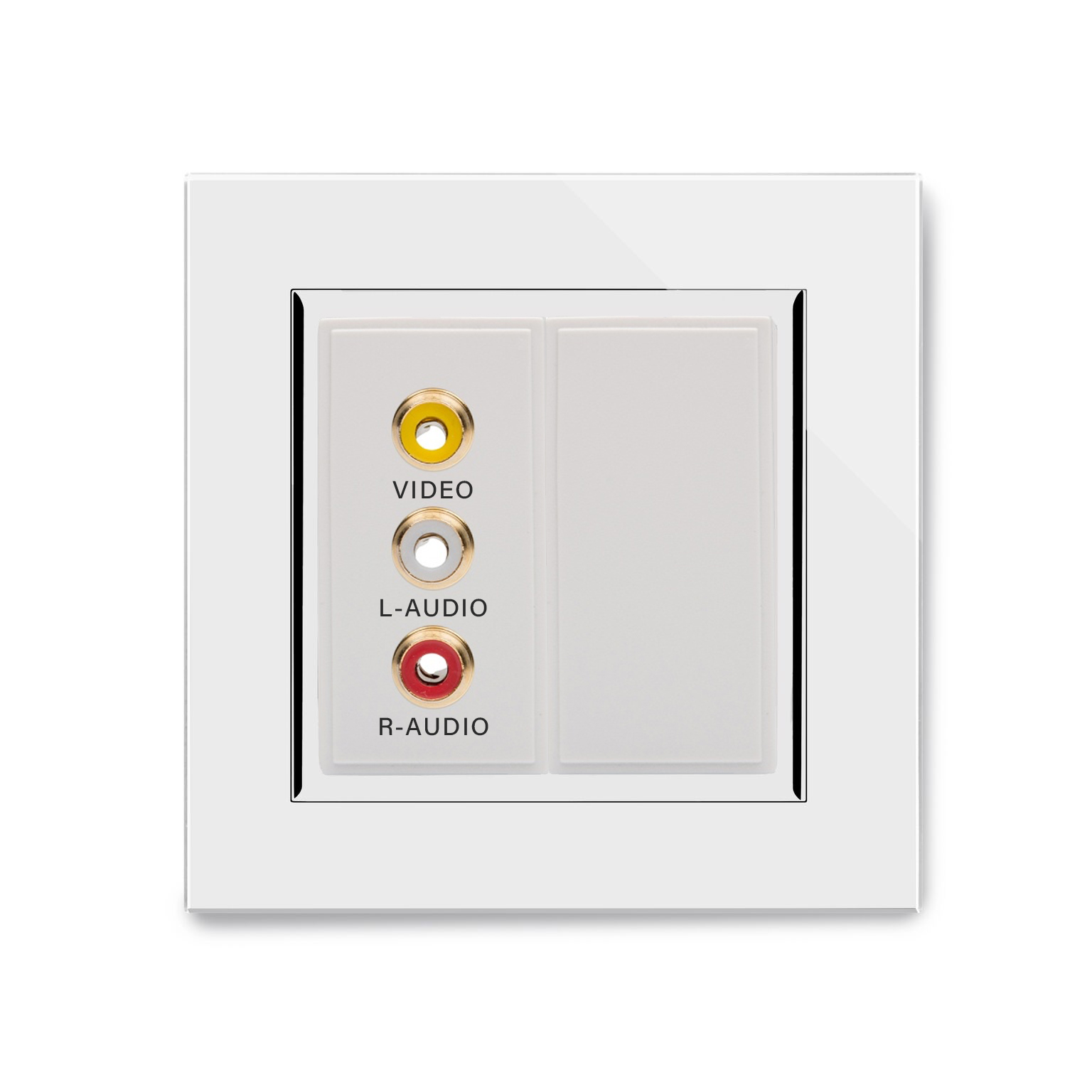 Crystal CT 3.5mm Jack/Audio Socket White RetroTouch Designer Light